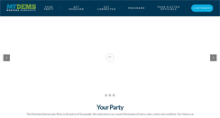 Desktop Screenshot of montanademocrats.org