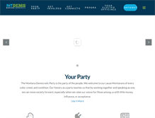 Tablet Screenshot of montanademocrats.org